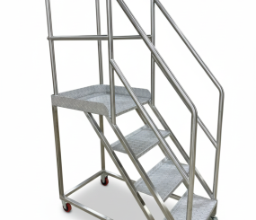 Thang Inox, có bánh xe di chuyển